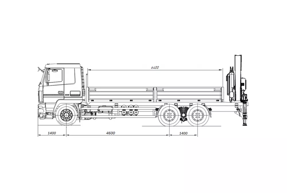 Аренда МАЗ FASSI F155A задний свес в Спецтехальянс – манипулятор 3