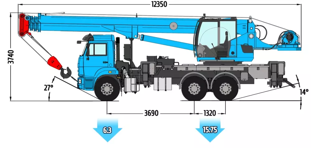 Аренда Клинцы КС-55729-1К-3 в Спецтехальянс – автокран 3
