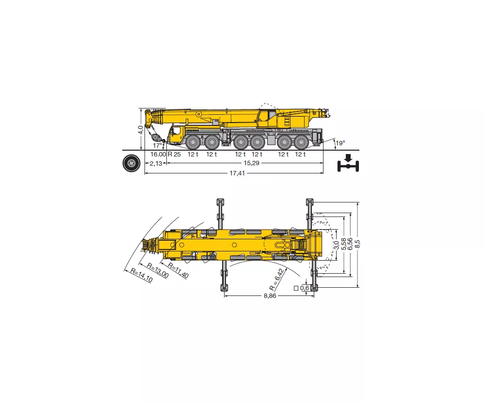 Аренда Liebherr LTM 1250 в Спецтехальянс – автокран 3
