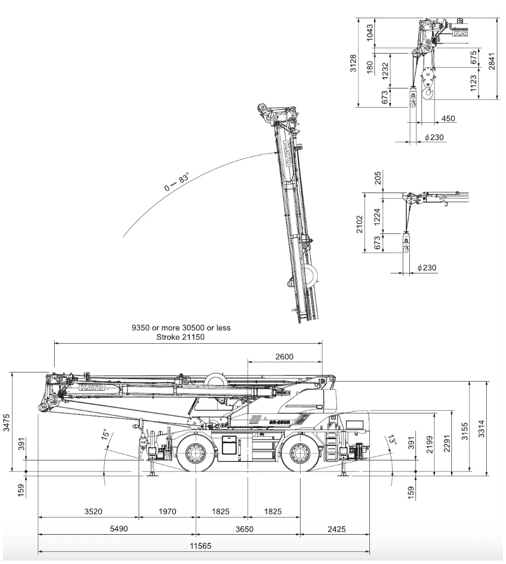 Аренда KATO SR-250R в Спецтехальянс – короткобазный кран 4